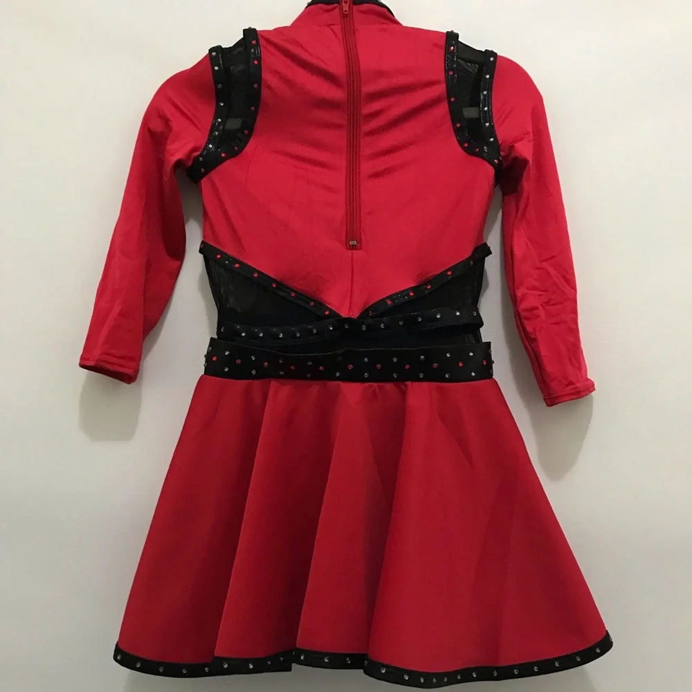 Weissman Red Kids Costume Dance Dress Girl Size L